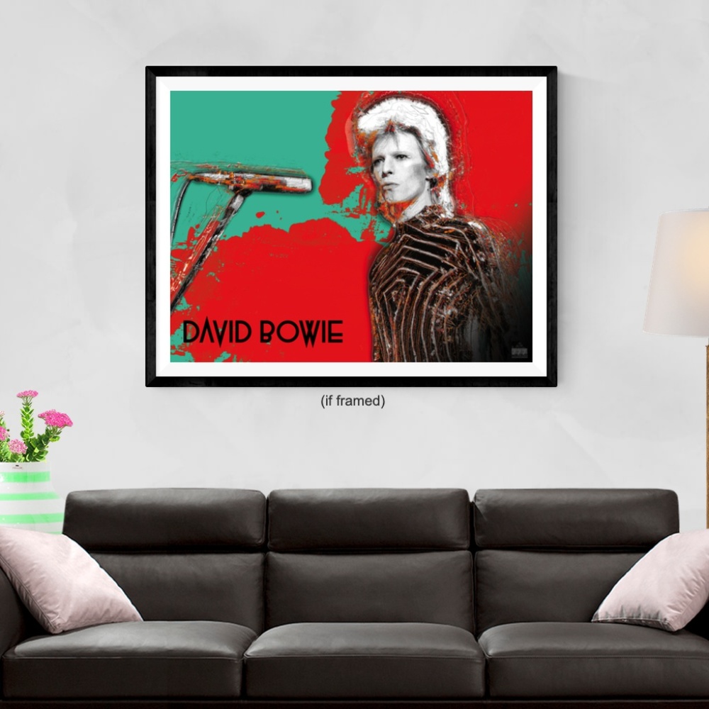 David Bowie Poster Music Wall Art Print (24x18)